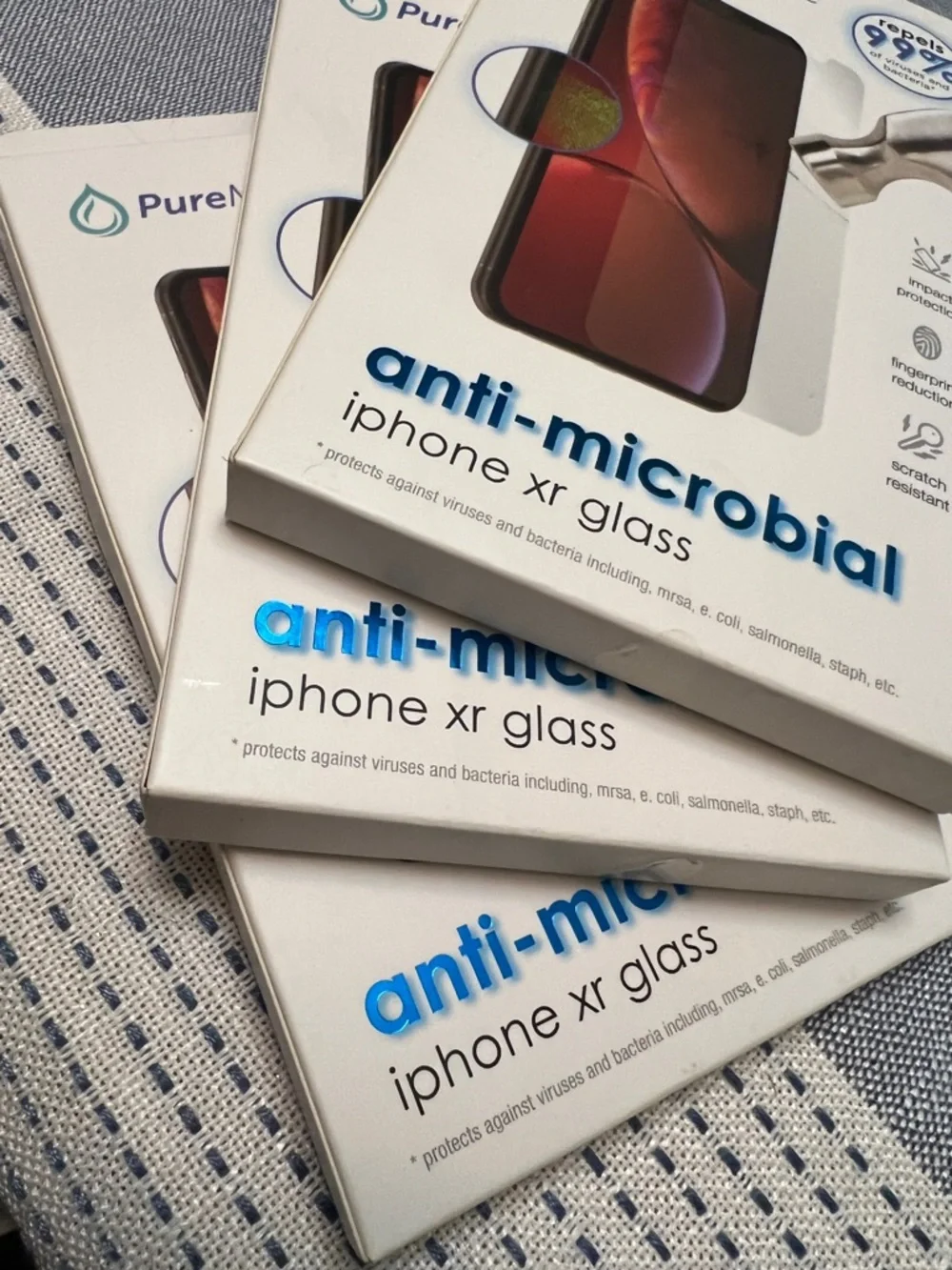 3 Anti-Microbial Screen Protector for iPhone XR - Clear